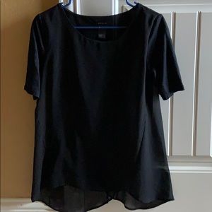 black Ann Taylor short sleeve top